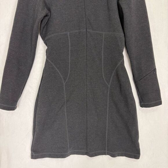 Athleta Women's Grey Quarter Zip Long Sleeve Workout Dress Size Small - Picture 3 of 13